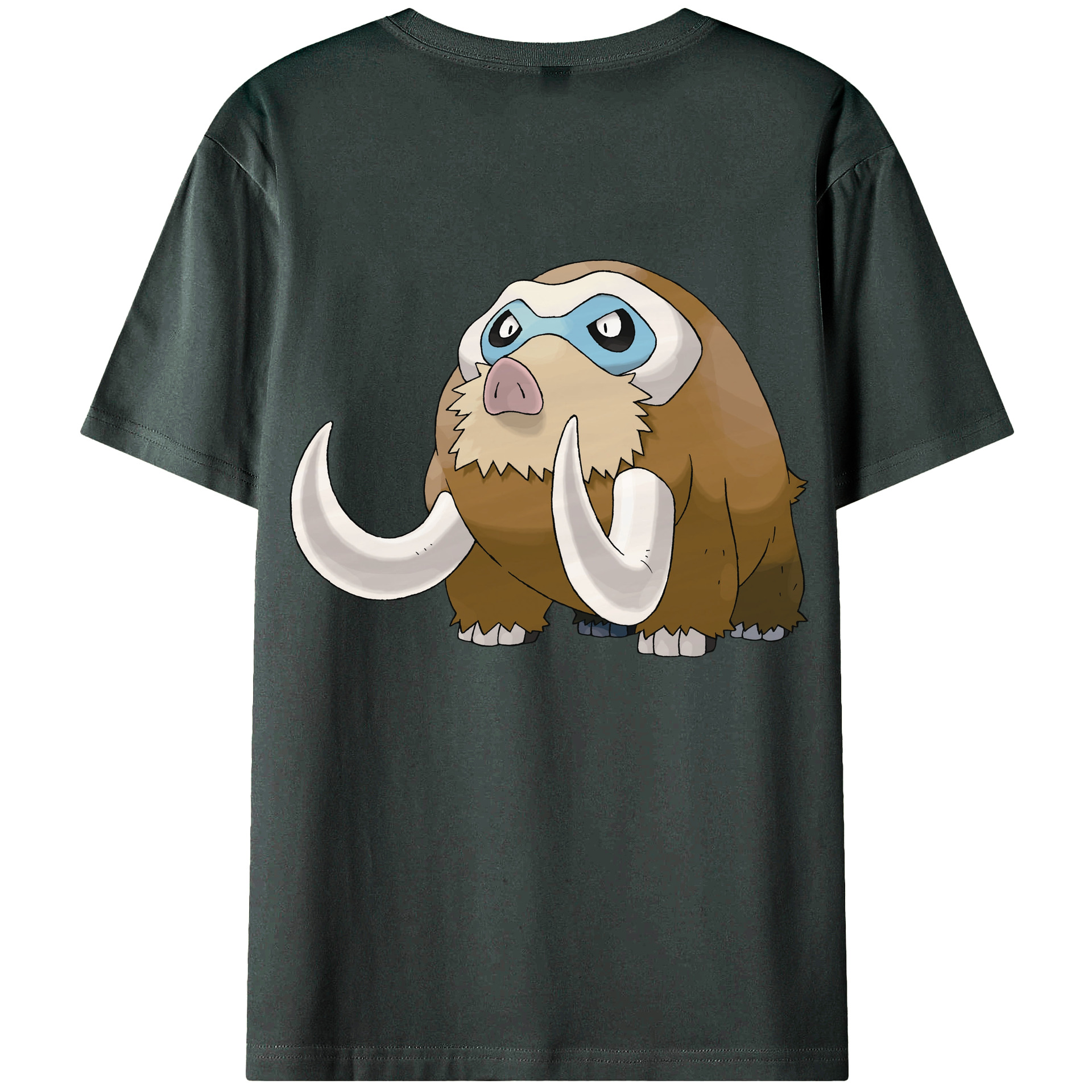 （画像用） ポケットモンスター Pokémon 綿100％ メンズ半袖Tシャツ（バックプリント） 通気性
